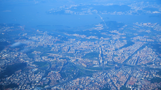 4K万米高空俯瞰虎门镇全景
