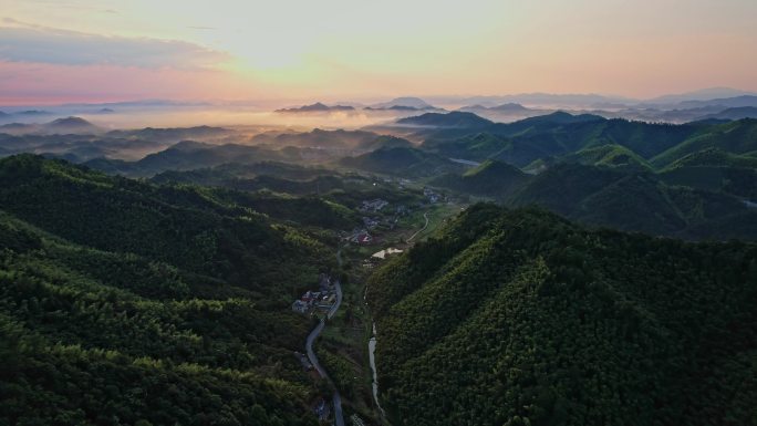 安吉日出美景