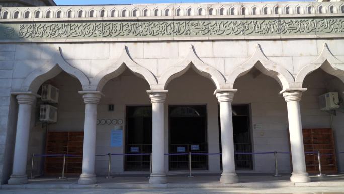 泉州清净寺建筑内部细节特写实拍伊斯兰教