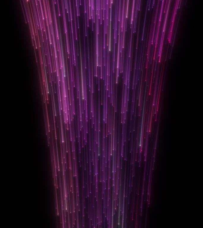 唯美紫光竖屏粒子瀑布