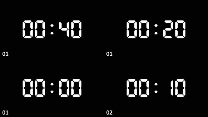 视频素材-简约倒计时02_共3种