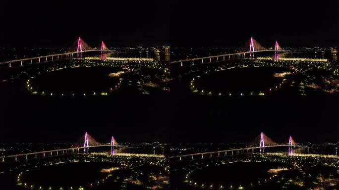 航拍礐石大桥夜景3