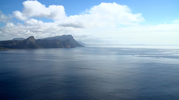 山海交接，南非好望角，大海，海浪