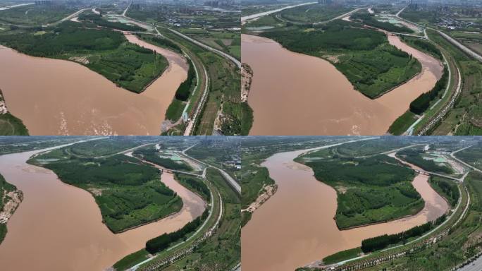 西安市高陵区泾渭分明航拍4K西安宣传片