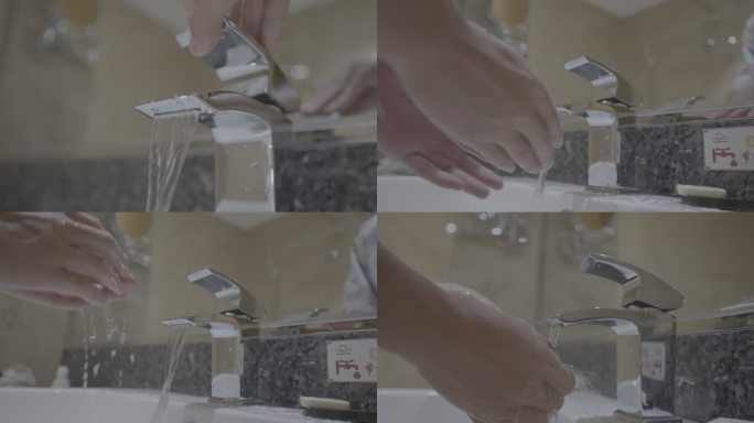 水龙头洗手