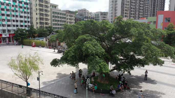 黄氏宗祠古建群广场