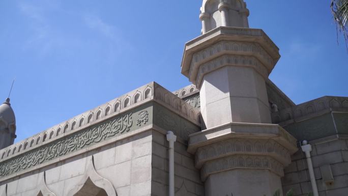 泉州清净寺建筑内部细节特写实拍伊斯兰教