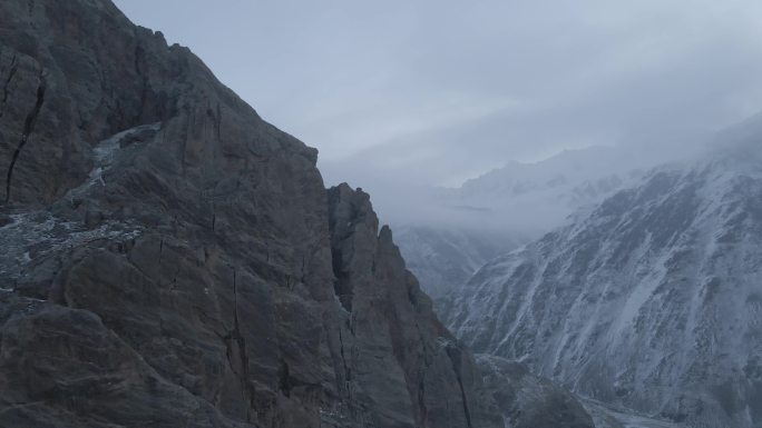 岗什卡雪山航拍4K可调色