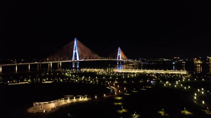 航拍礐石大桥夜景4