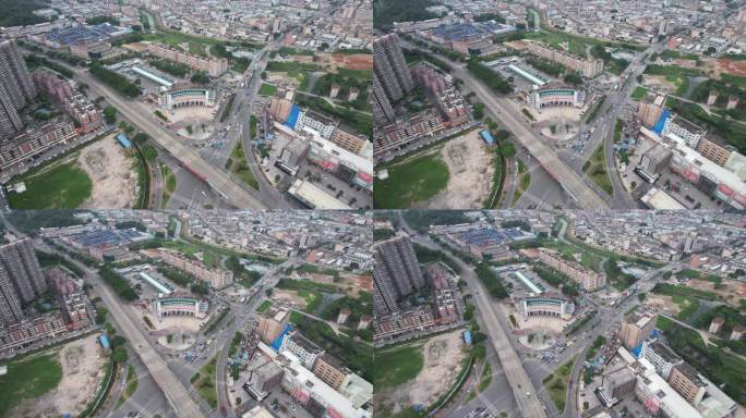 东莞凤岗汽车站高空航拍