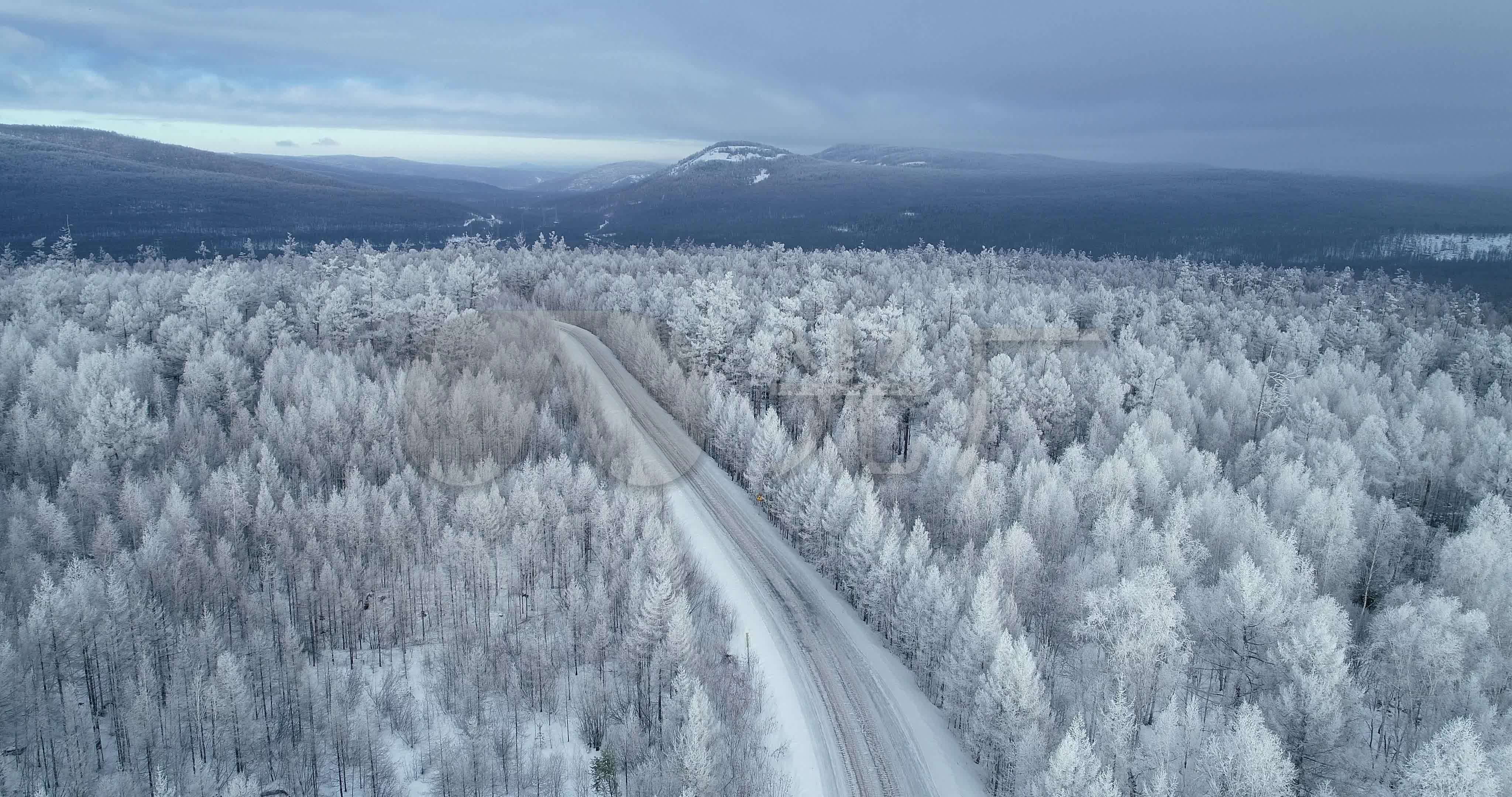 30℃航拍内蒙古冰雪天路：一分钟看尽大兴安岭冬季美景-作品-大疆社区