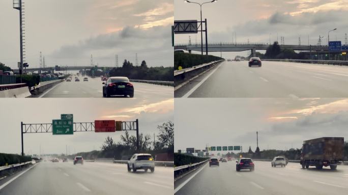 汽车行驶在高速