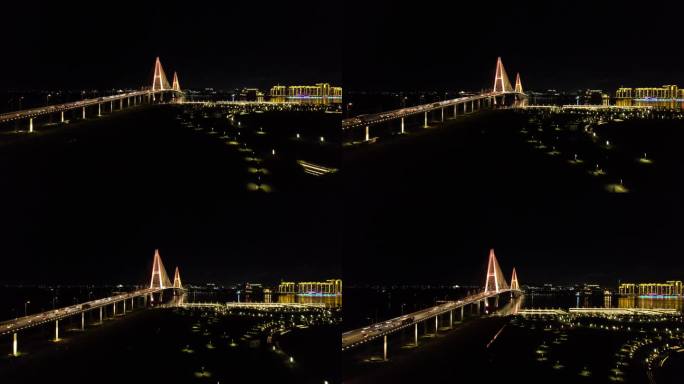 航拍礐石大桥夜景1