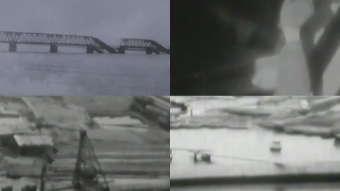 1937年抗战时期钱塘江大桥被毁