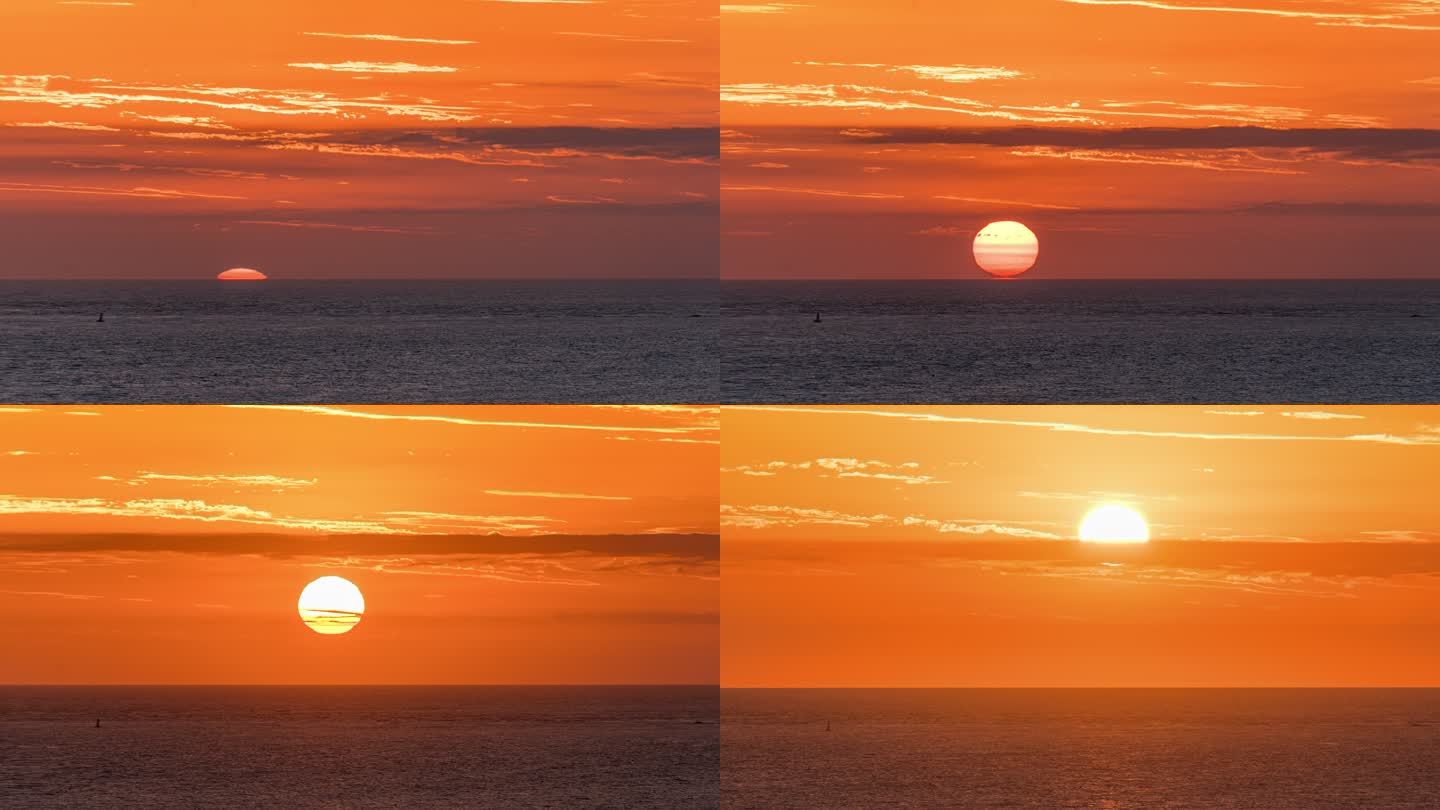海上日出日落