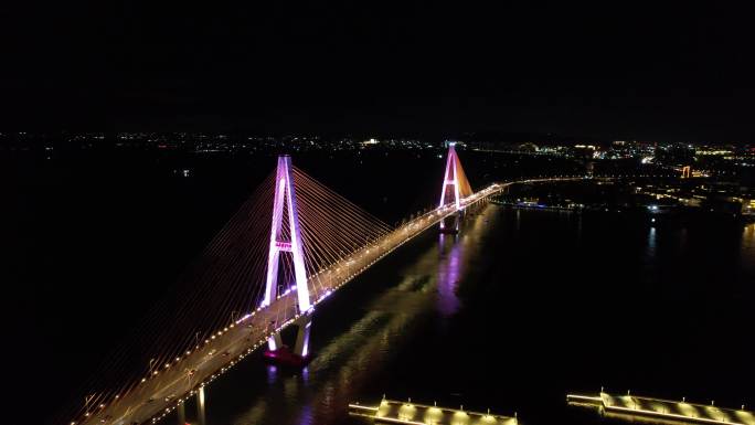 航拍礐石大桥夜景5