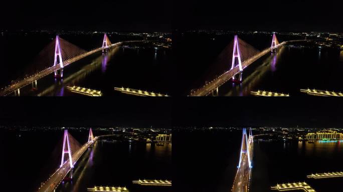 航拍礐石大桥夜景5