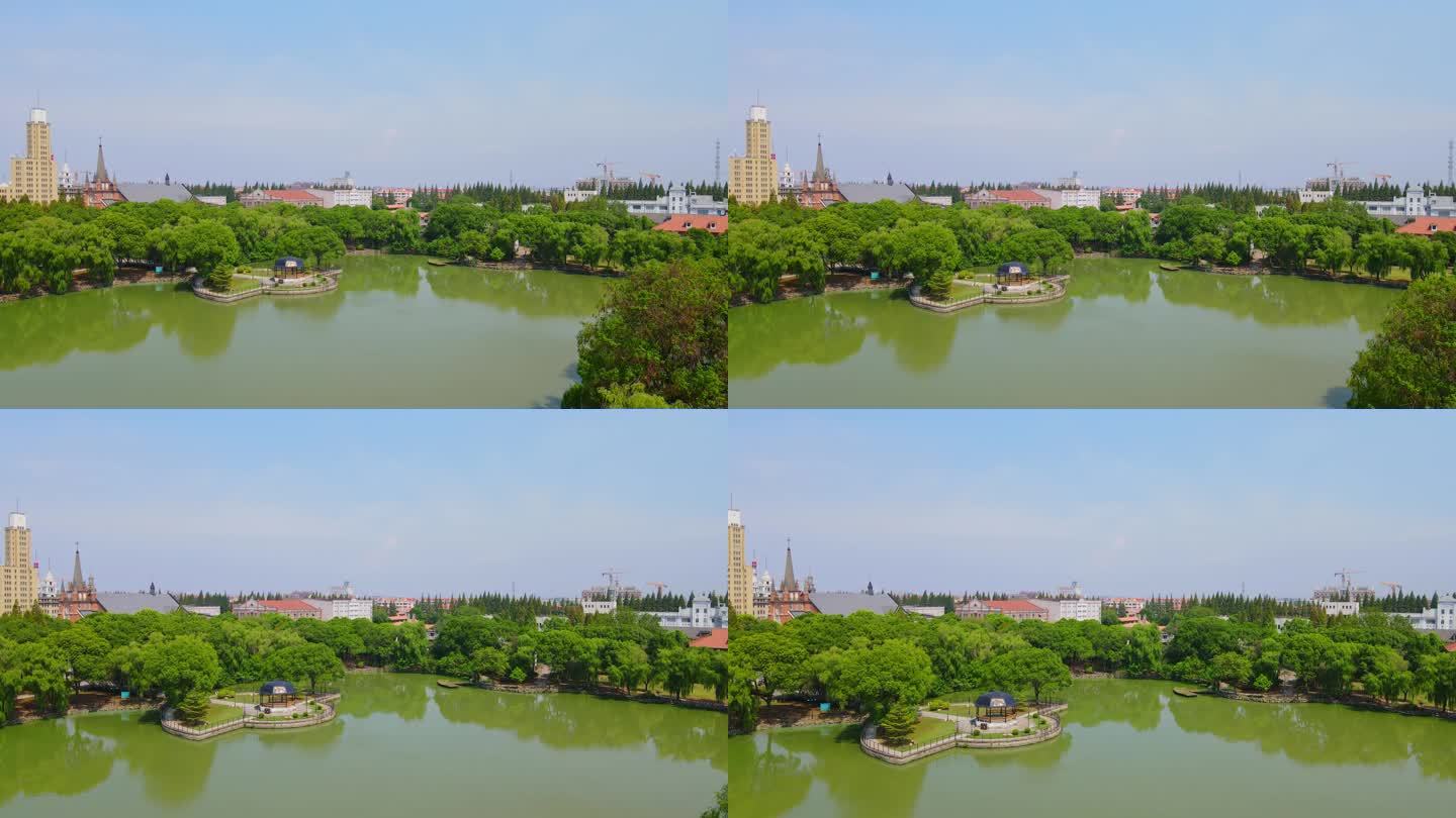 上海影视乐园，上海松江车墩影视城4K航拍