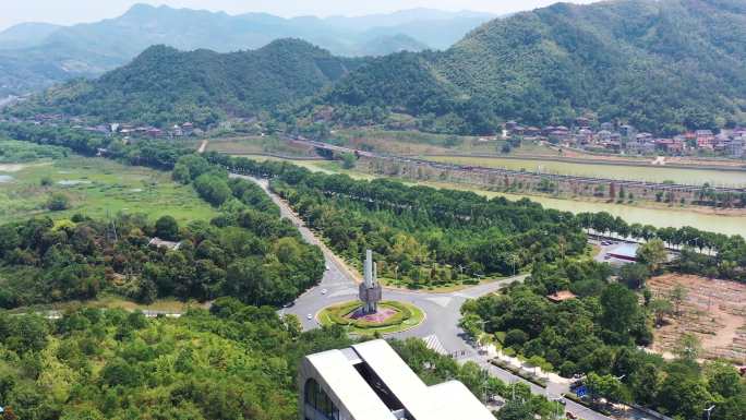 杭州市临安区航拍风光空镜素材