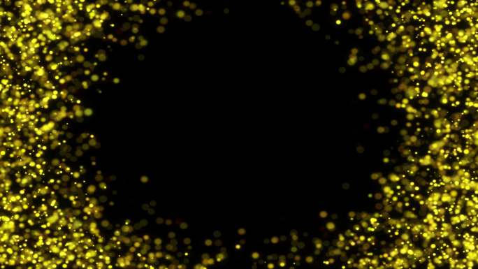 金色粒子包围3分钟背景视频4k