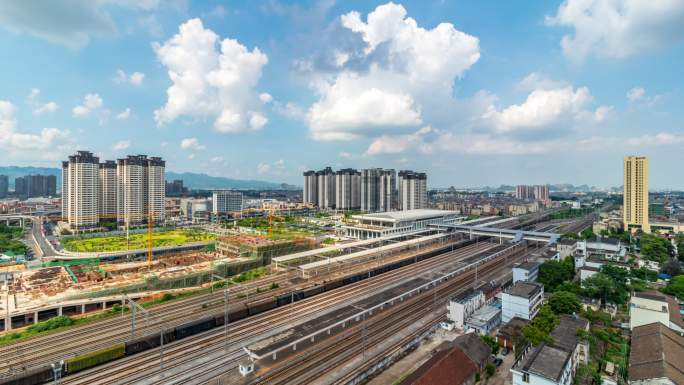 贵港火车站延时