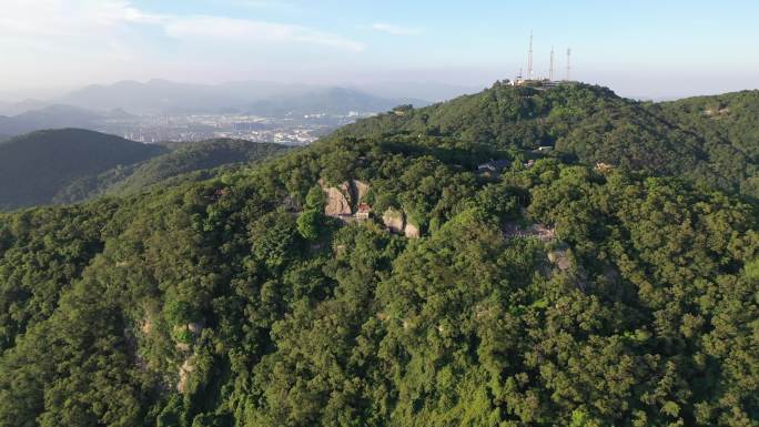 泉州清源山天湖航拍福建5a级景区旅游景点