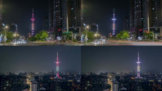 南京电视塔夜景延时2组