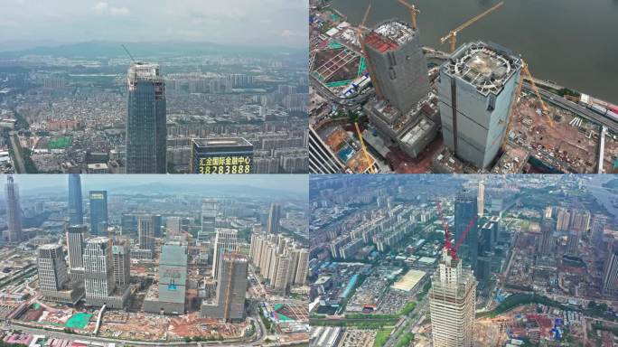 广州国际金融城建设航拍