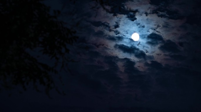 月亮升起延时