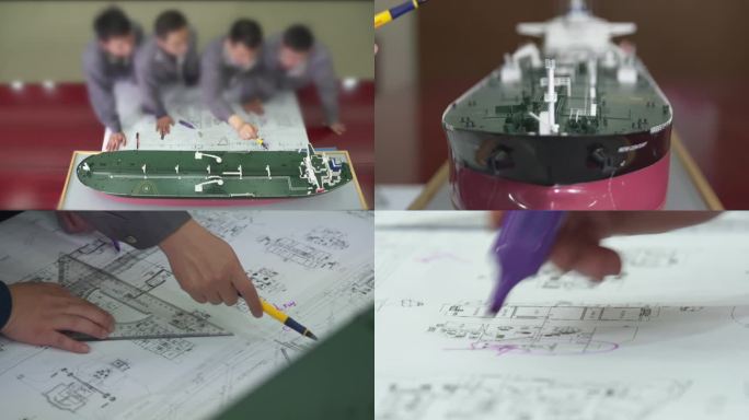 分析研究船模型船图纸A006