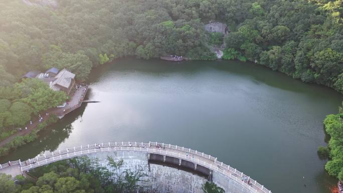 泉州清源山天湖航拍福建5a级景区旅游景点