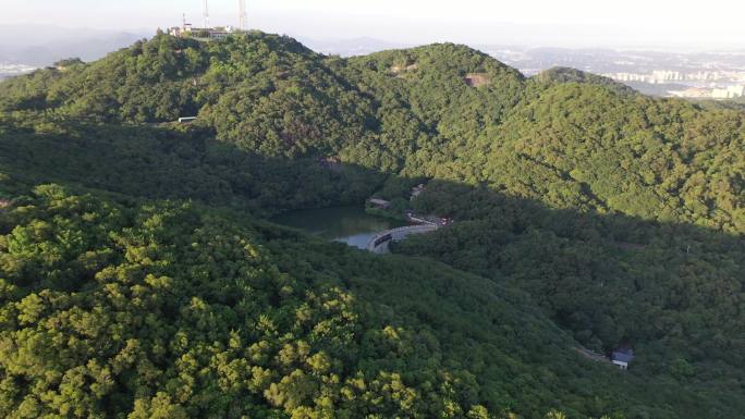 泉州清源山天湖航拍福建5a级景区旅游景点