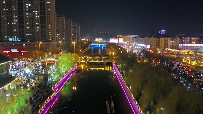 连云港市盐河巷元宵节夜晚