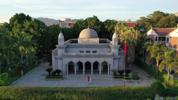 泉州清净寺航拍伊斯兰教建筑光明城旅游景点
