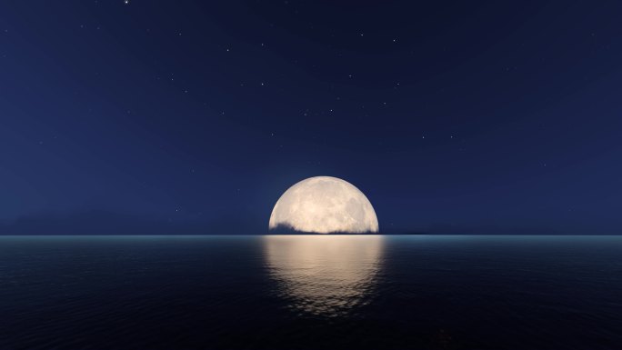 中秋团圆海上升明月