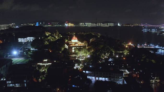 厦门鼓浪屿风琴博物馆夜景