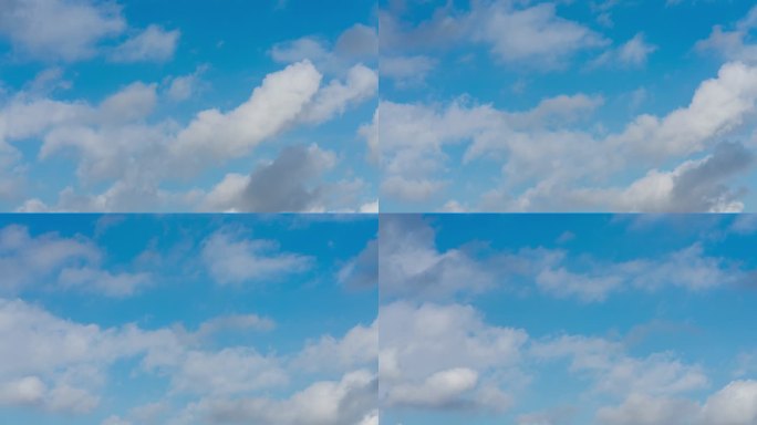 【4K原创】蓝天白云背景