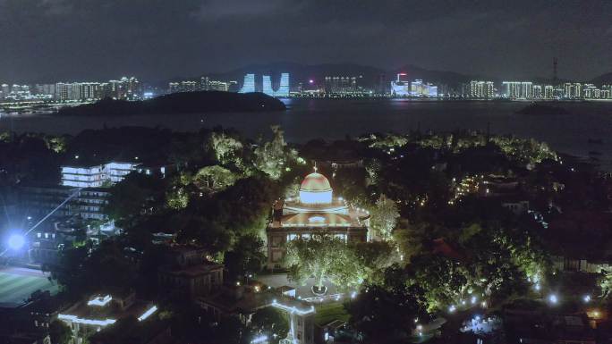 厦门鼓浪屿风琴博物馆夜景