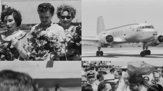 50年代苏联访问印度 访问团
