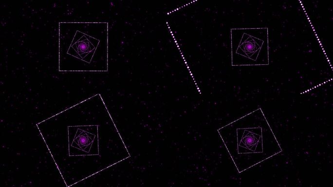 4K紫色正方形穿梭