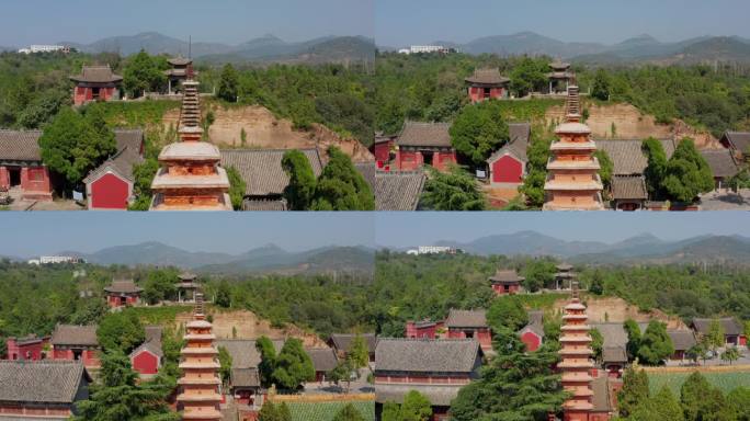 航拍平顶山汝州风穴寺