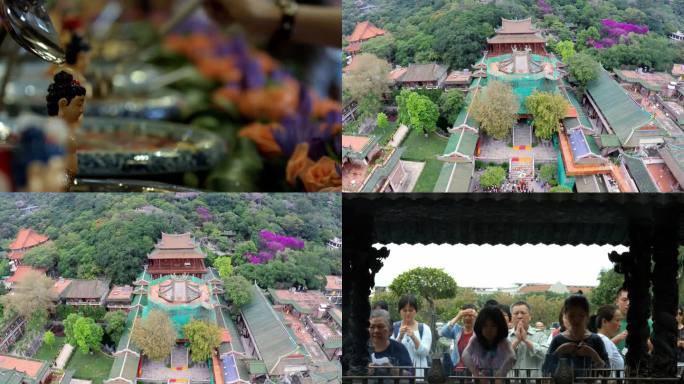 厦门南普陀寺香客祈福