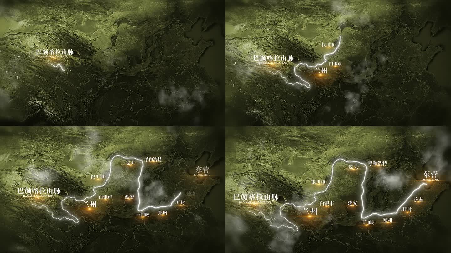 黄河流域地图