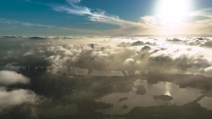 【4K】惠州市区云海平流雾大景宣传片
