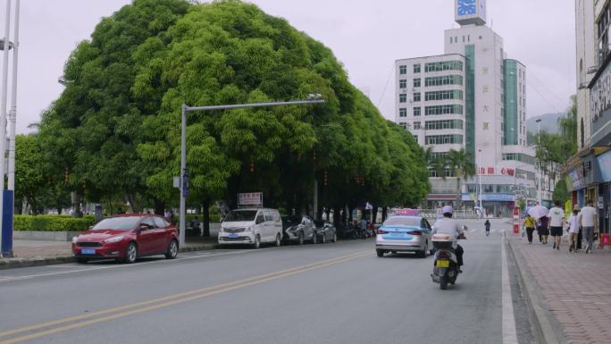 小城生活城市人文风土人情街边车来车往