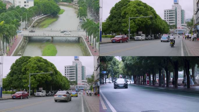 小城生活城市人文风土人情街边车来车往