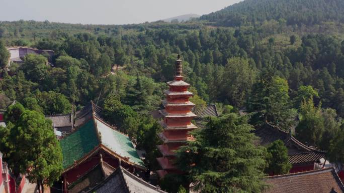 航拍平顶山汝州风穴寺