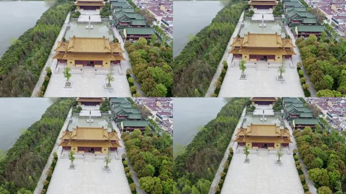 江苏兴化市乌巾荡风景区上方寺