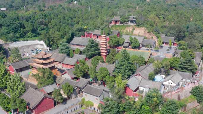 航拍平顶山汝州风穴寺