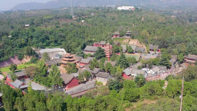 航拍平顶山汝州风穴寺